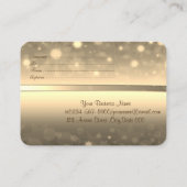 エレガントモダン金ゴールド 割引カード (裏面)