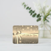 エレガントモダン金ゴールド 割引カード (スタンド正面)