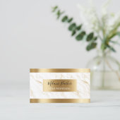 エレガントモダン金ゴールド 名刺 (スタンド正面)