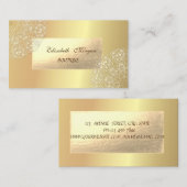 エレガントモダン金ゴールド 名刺 (正面/裏面)