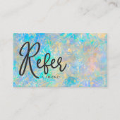 エレガントモダン金ゴールドOpal Stone参照の参照 名刺 (正面)