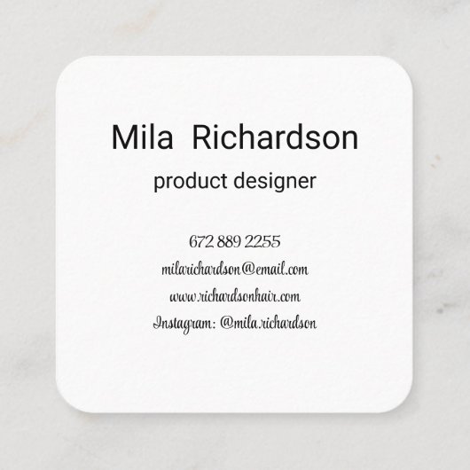 エレガントモダン金曼荼羅広場名刺 スクエア名刺 (裏面)