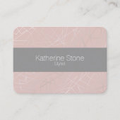 エレガントモダン銀幾何三角形 名刺 (正面)