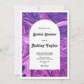 エレガントモダン銀河系抽象芸術ブライダルシャワー 招待状 (正面)