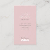 エレガントモダン銀美容師 名刺 (裏面)