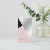 エレガントモダン銀美容師 名刺 (スタンド正面)