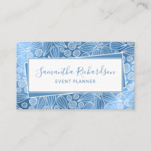 エレガントモダン青ガーリー