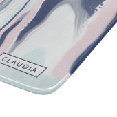 エレガントモダン青白大理石 カッティングボード (角)