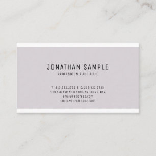 エレガントモダン頭が切れるデザインプレーンプロフェッショナル 名刺