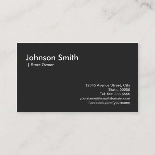 エレガントモダン食ビーフステーキ食器テーマ 名刺 (裏面)