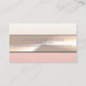 エレガントモダン高級プロフェッショナルフランスのマカロン 名刺 (裏面)