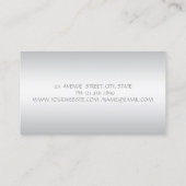 エレガントモダン魅力的プロフェッショナル 名刺 (裏面)