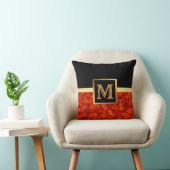 エレガントモダン黒金ゴールド クッション (椅子)