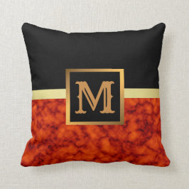 エレガントモダン黒金ゴールド クッション