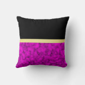 エレガントモダン黒金ゴールド クッション (裏面)