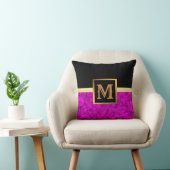 エレガントモダン黒金ゴールド クッション (椅子)