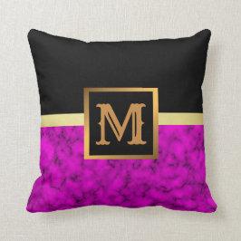 エレガントモダン黒金ゴールド クッション