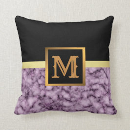 エレガントモダン黒金ゴールド クッション