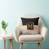 エレガントモダン黒金ゴールド クッション (椅子)