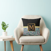 エレガントモダン黒金ゴールド クッション (椅子)