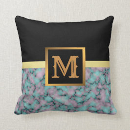 エレガントモダン黒金ゴールド クッション