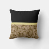 エレガントモダン黒金ゴールド クッション (裏面)