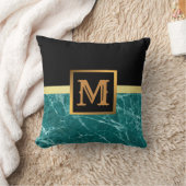 エレガントモダン黒金ゴールド クッション (ブランケット)