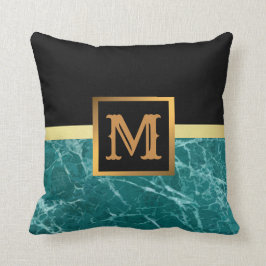 エレガントモダン黒金ゴールド クッション