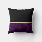 エレガントモダン黒金ゴールド クッション (裏面)