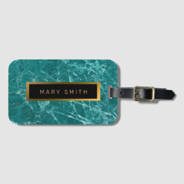 エレガントモダン黒金ゴールド ラゲッジタグ