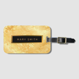 エレガントモダン黒金ゴールド ラゲッジタグ