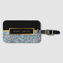 エレガントモダン黒金ゴールド ラゲッジタグ