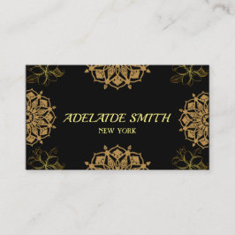 エレガントモダン黒金ゴールド 名刺