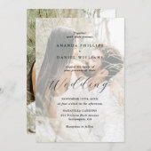 エレガントモダン2写結婚真 招待状 (正面/裏面)