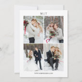 エレガントモダン5結婚枚 招待状 (裏面)