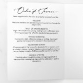 エレガントモダン8回葬儀・法要 三つ折りプログラム (内部最初)