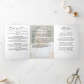 エレガントモダン8回葬儀・法要 三つ折りプログラム (内部)