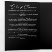 エレガントモダン8回葬儀・法要 三つ折りプログラム (内部最初)