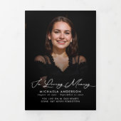 エレガントモダン8回葬儀・法要 三つ折りプログラム (カバー)