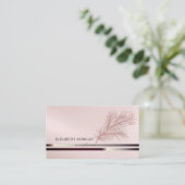 エレガントモダン,ストライプグリッター分岐 名刺 (スタンド正面)