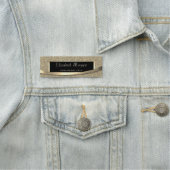 エレガントモダン，フレーム，ストライプグリッター 名札 (インサイチュ)