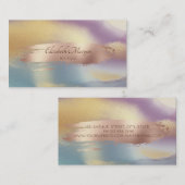 エレガントモダン，ブラシストローク，カラフル 名刺 (正面/裏面)