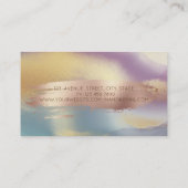エレガントモダン，ブラシストローク，カラフル 名刺 (裏面)