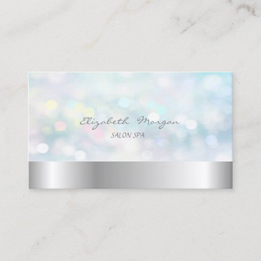 エレガントモダン《写真》ぼけ味 名刺 (正面)