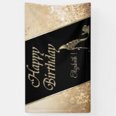 エレガントモダン《写真》ぼけ味，発光，花ハイヒール 横断幕 (縦)