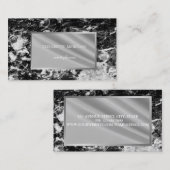 エレガントモダン、大理石、枠 名刺 (正面/裏面)