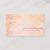 エレガントモダン 大理石 花 リファラルカード 紹介カード (裏面)