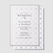 エレガントモダン,手書き結婚, ベラム紙招待状 (オフセット (招待状))