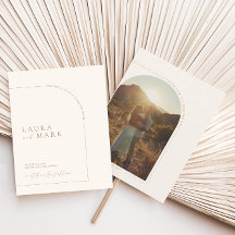 エレガントモダンArch写真の日付の保存