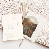 エレガントモダンArch写真の日付の保存